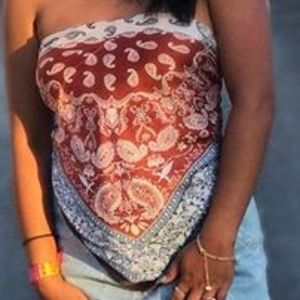 Bandana Back Tie Top